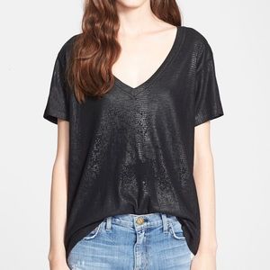 (NWT) Current/Elliott - V Neck Tee Trucker Coating